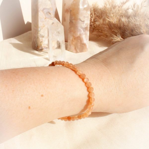 Pink Moonstone Faceted Bracelet - Image 2