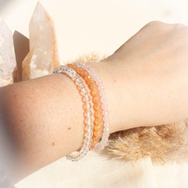 Rose Quartz Faceted Bracelet - Image 5