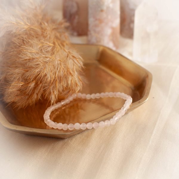 Rose Quartz Faceted Bracelet - Image 4