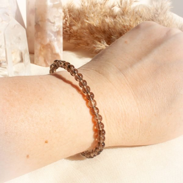 Smoky Quartz Beaded Bracelet - Image 2