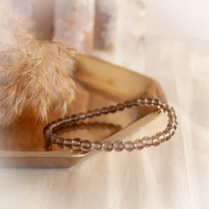 Smoky Quartz Beaded Bracelet