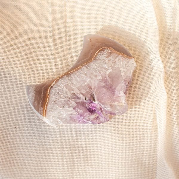 Agate with Amethyst Moon