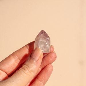 Small Polished Amethyst Point with Inclusions