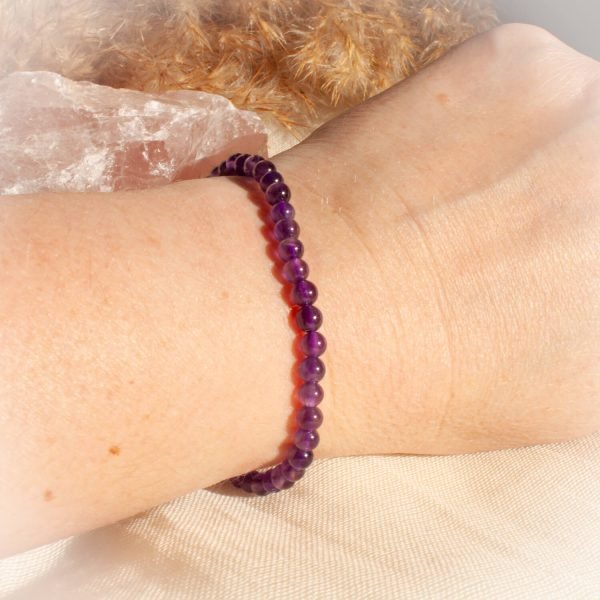 Amethyst Beaded Bracelet - Image 2
