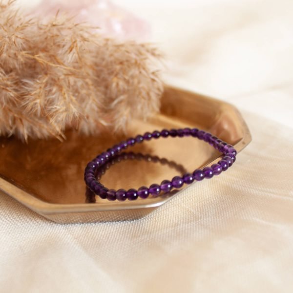 Amethyst Beaded Bracelet